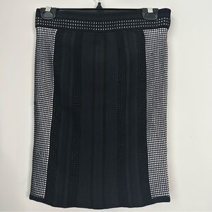 Opening Ceremony Black and White Pencil Skirt
